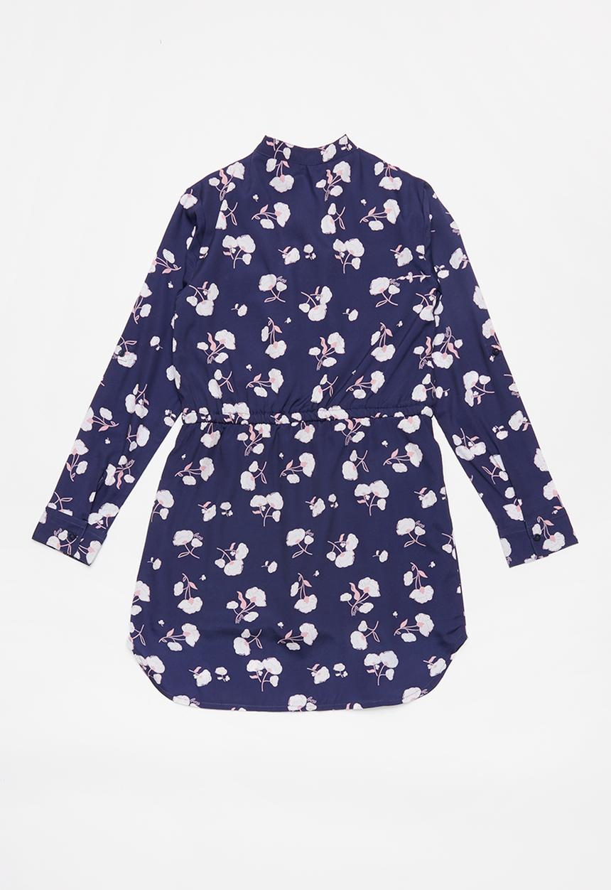 GUESS - Printed shirt dress - navy