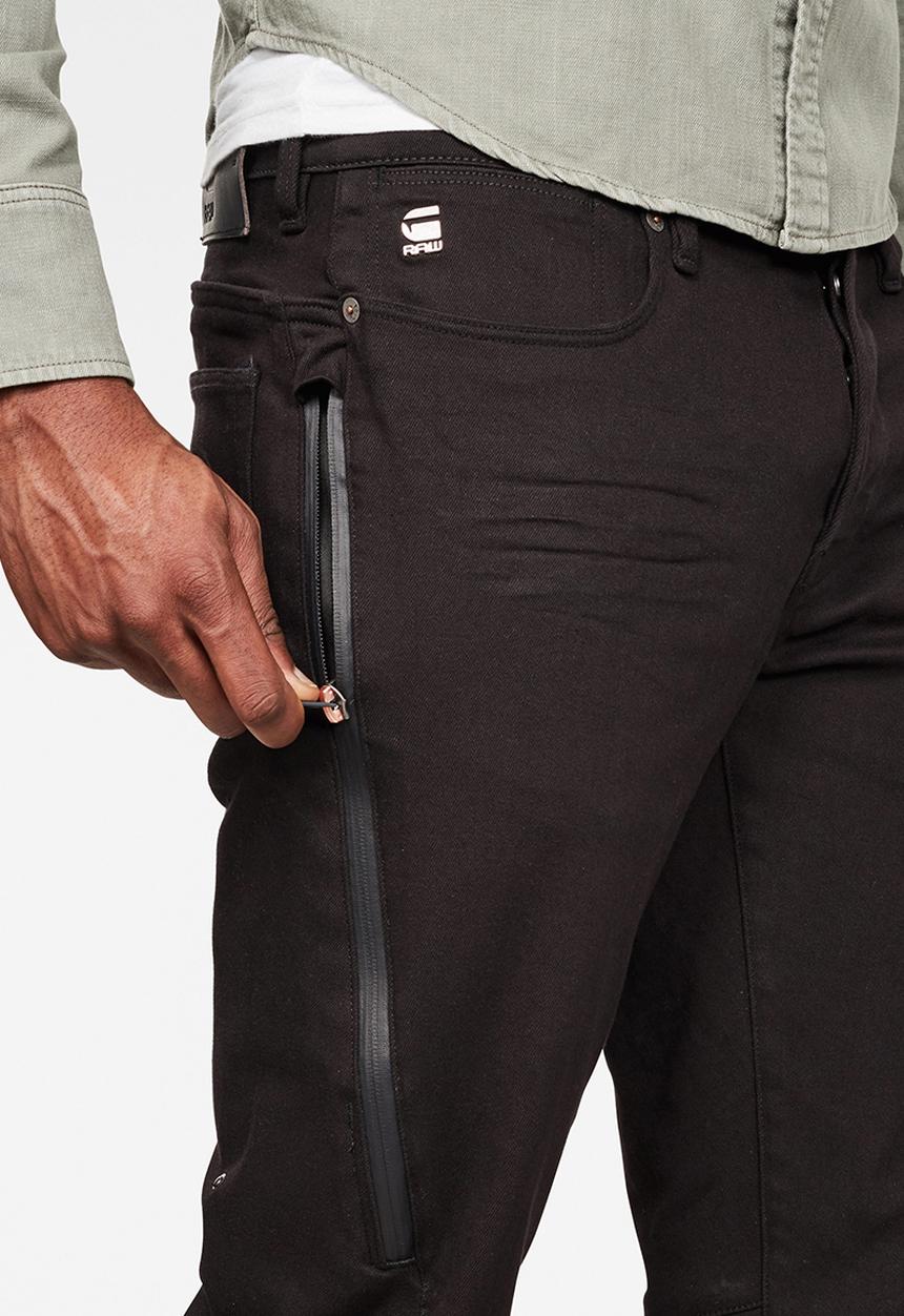 G-STAR - Citishield 3D slim fit tapered ac thermojust stretch jeans - black