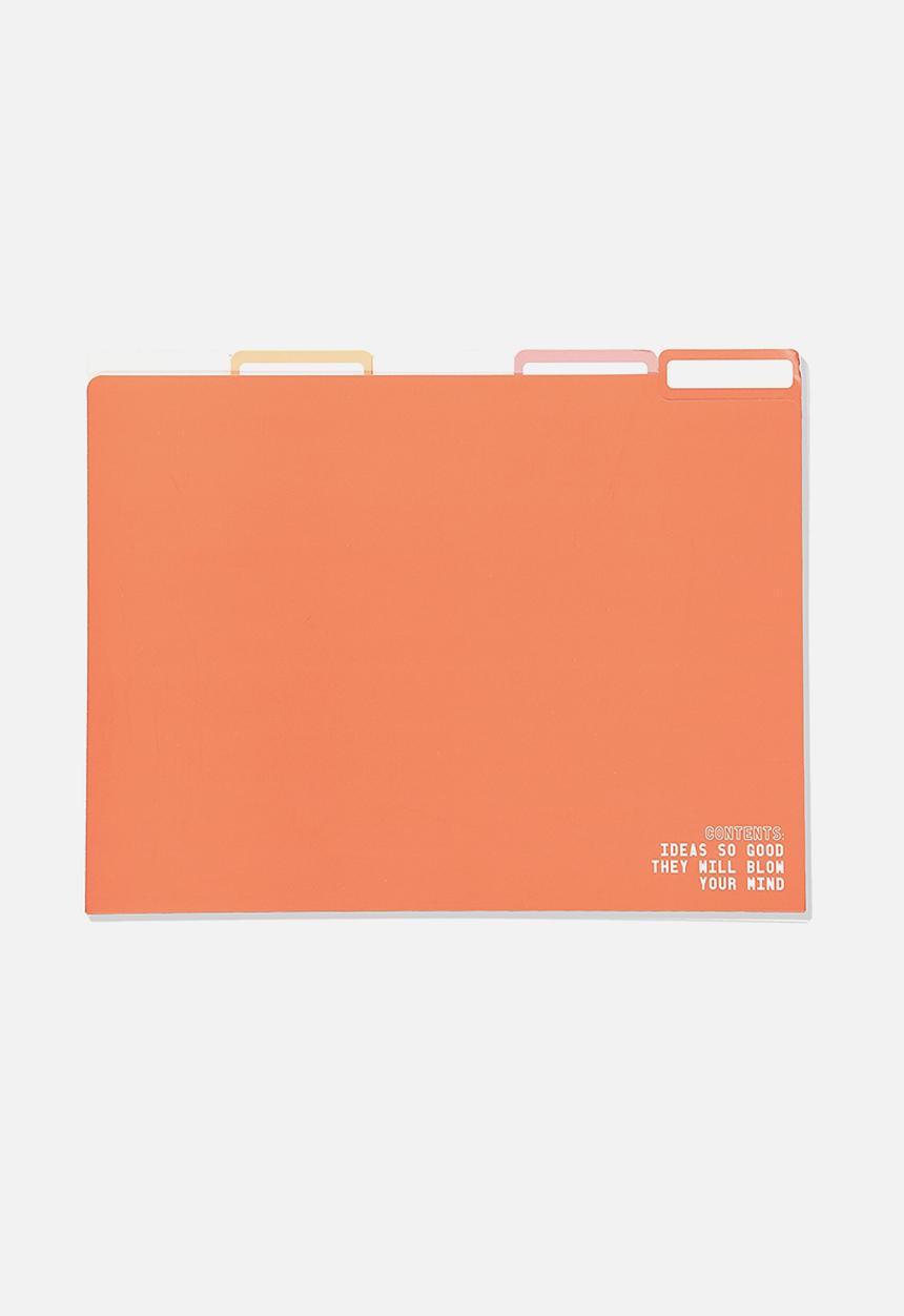 Typo - Manila folders 5pk - pink and yellow