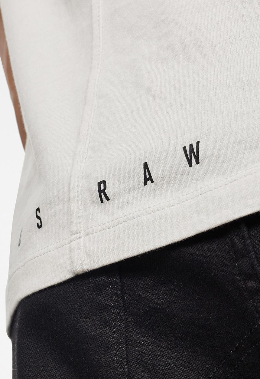 G-STAR - Vertical raw slim fit tee -  grey