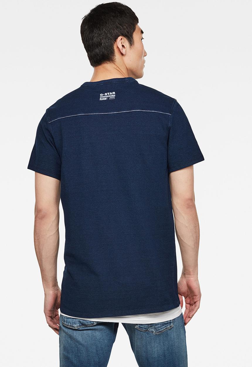 G-STAR - Raw embro gr pocket tee - worn indigo