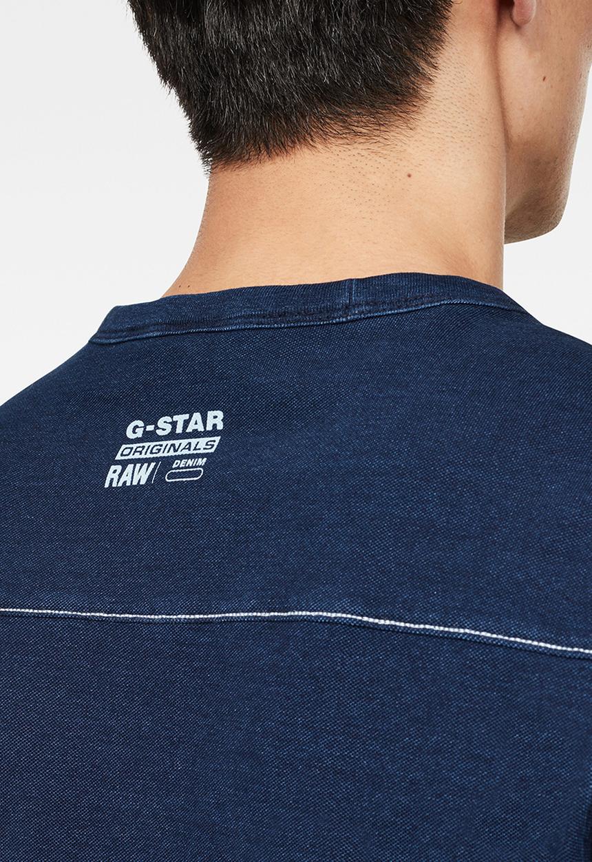 G-STAR - Raw embro gr pocket tee - worn indigo