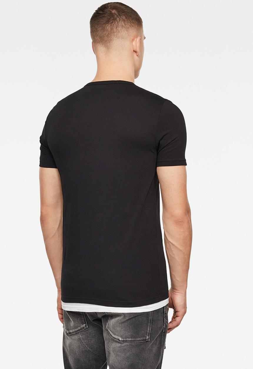 G-STAR - Perspective logo graphic slim fit tee - black