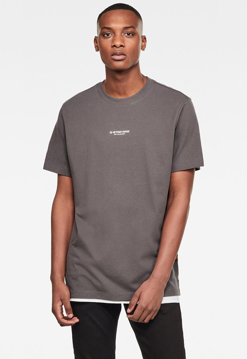 G-STAR - Center chest logo gr loose short sleeve tee - grey
