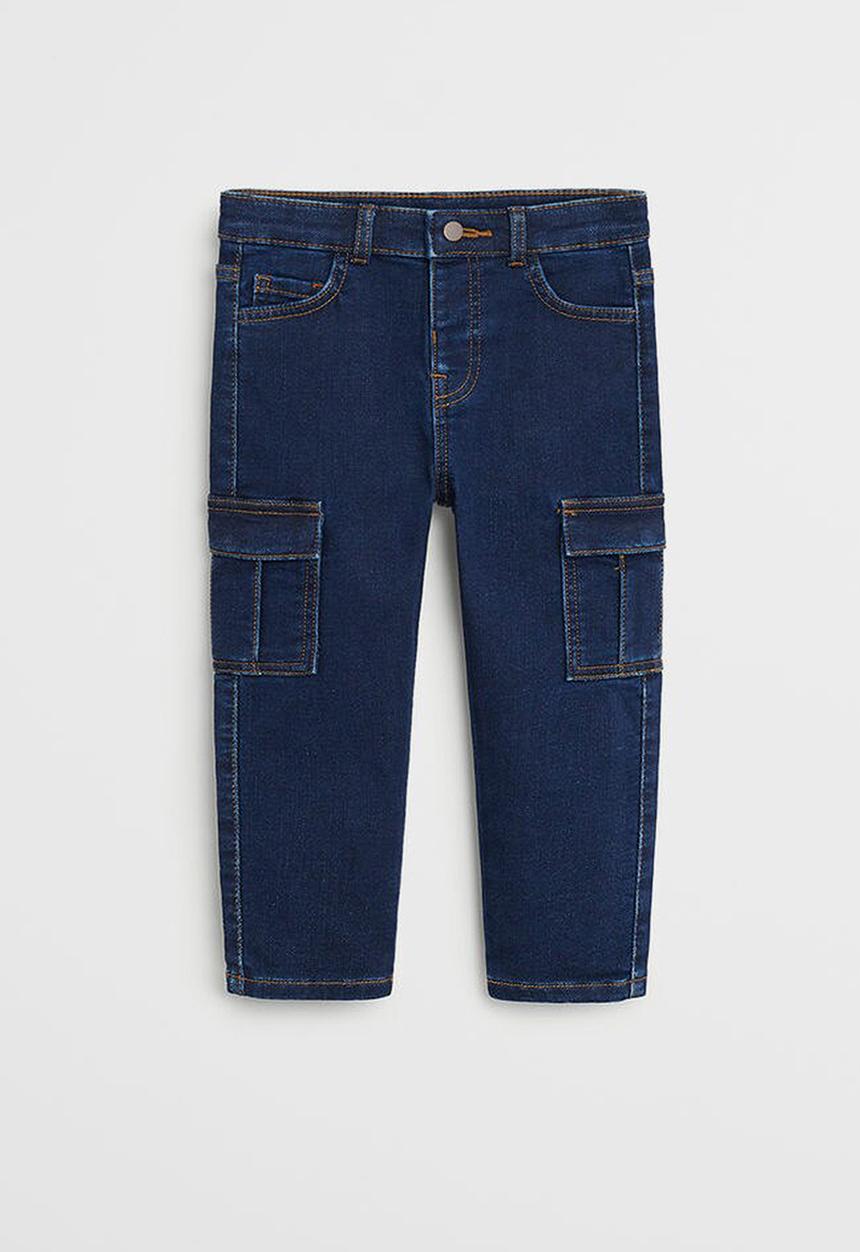 MANGO - Jeans cargo - blue