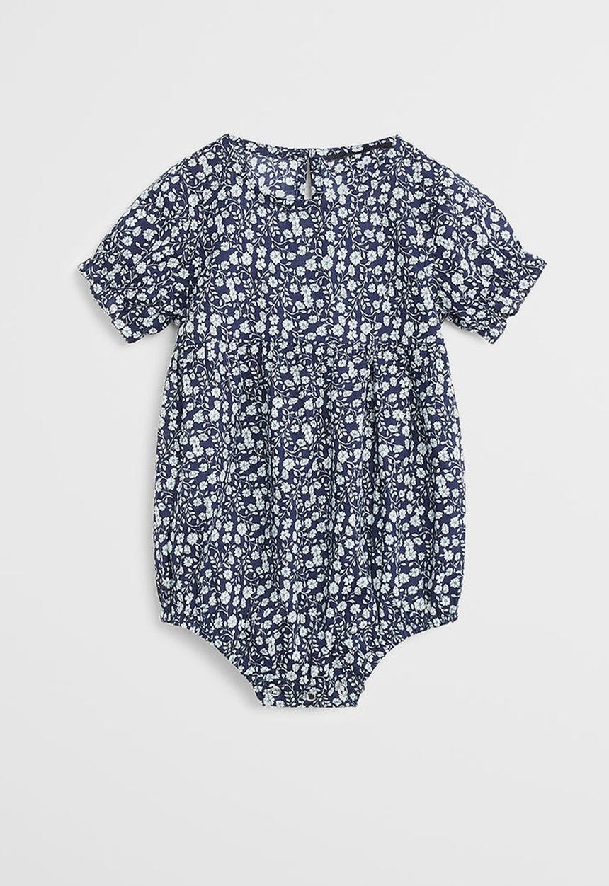 MANGO - Floral printed body - blue