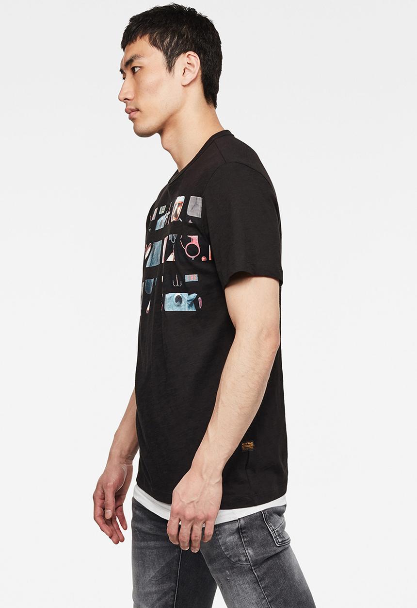 G-STAR - Originals photo graphic tee - black