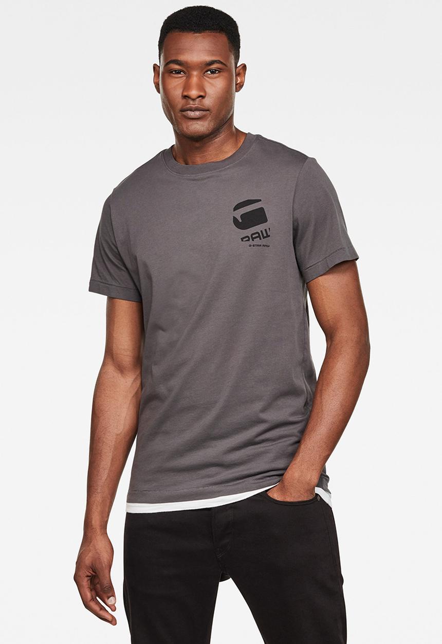 G-STAR - Big logo back gr short sleeve tee - grey
