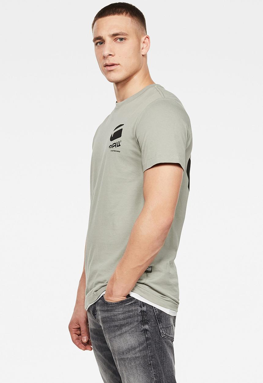 G-STAR - Big logo back graphic short sleeve tee - grey