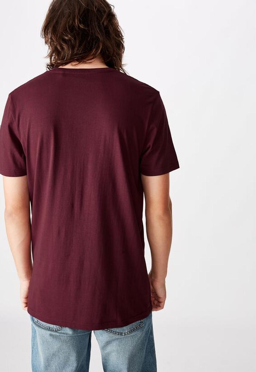 Factorie - Slim T-shirt - mahogany