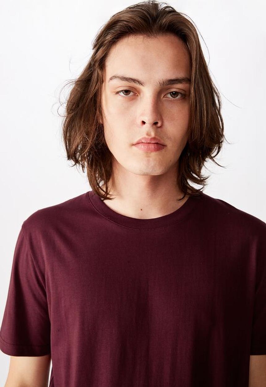 Factorie - Slim T-shirt - mahogany