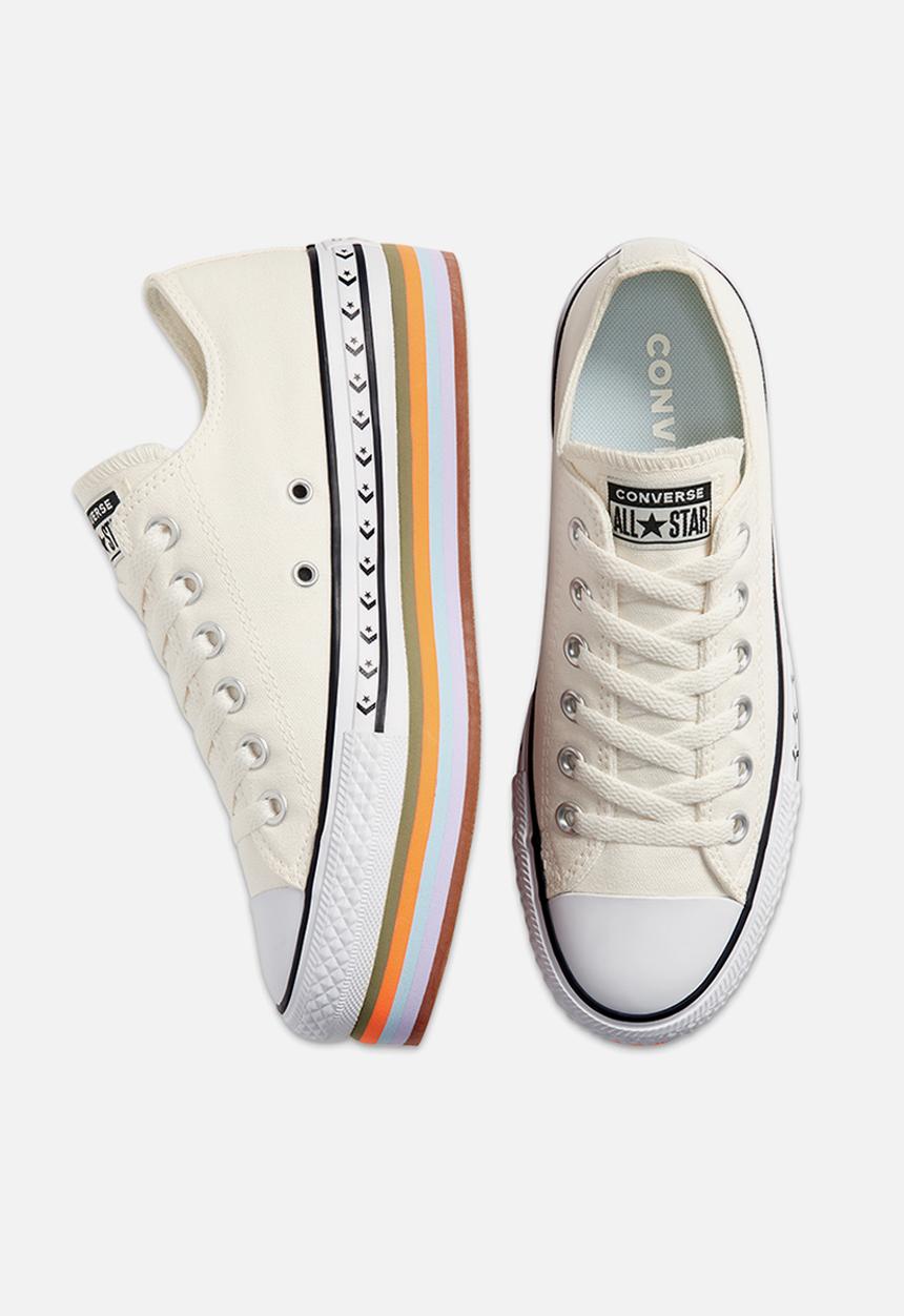 Converse - Chuck Taylor All Star platform layer ox - egret/total orange/gum