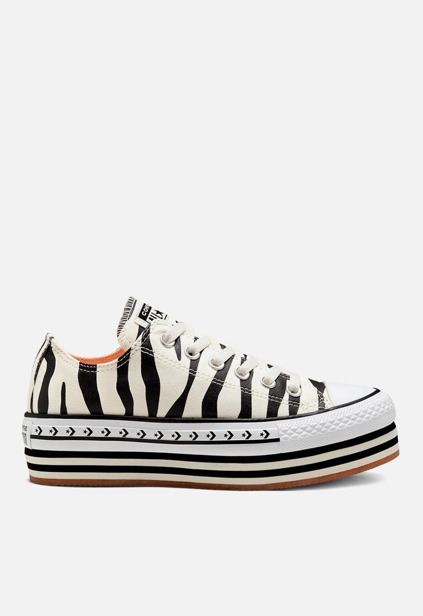 Converse - Chuck Taylor All Star platform layer ox - egret/black/gum