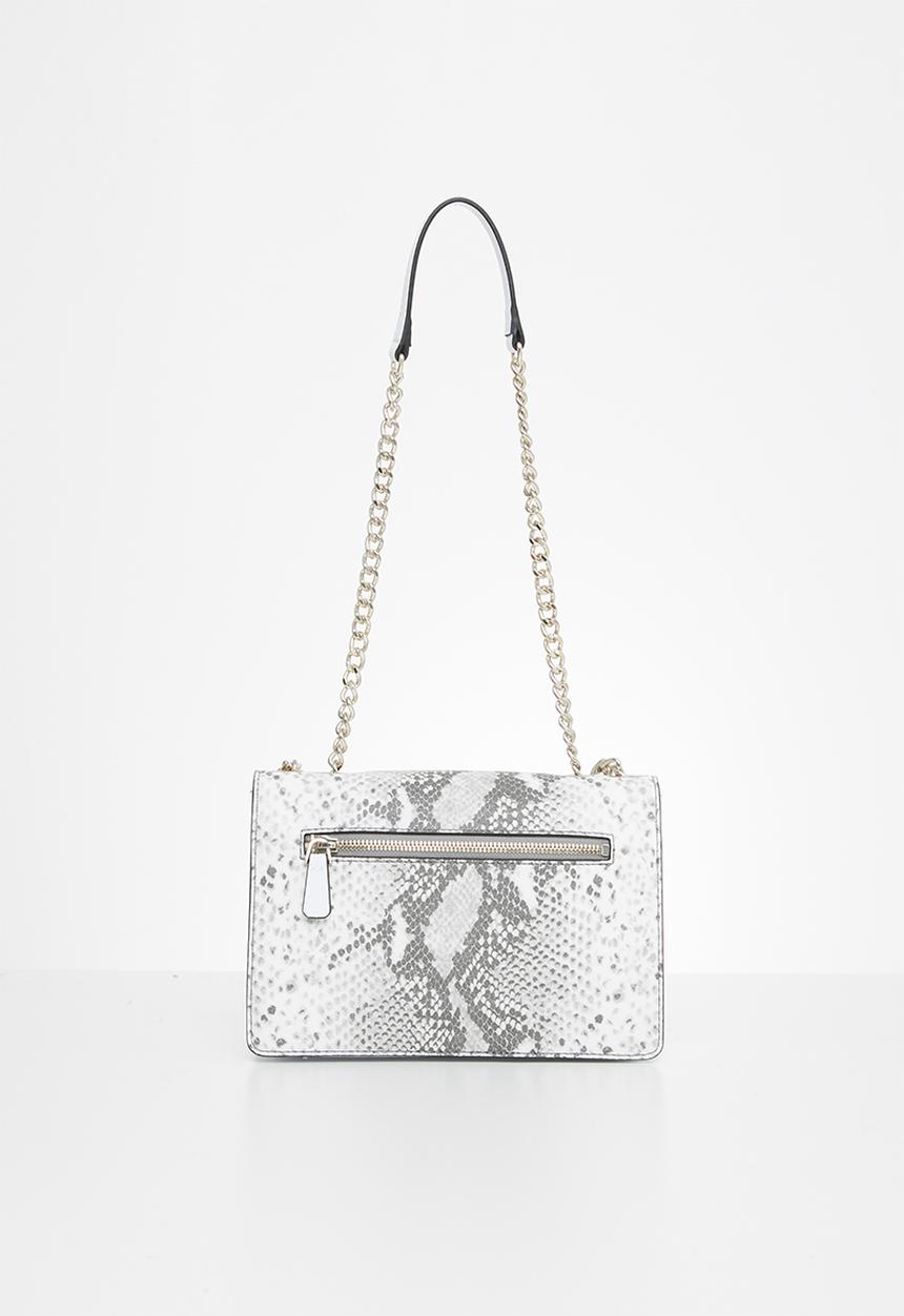 GUESS - Regina convertible xbody flap - white & grey 