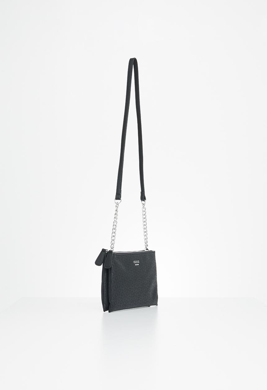 GUESS - Campos mini double crossbody zip - black