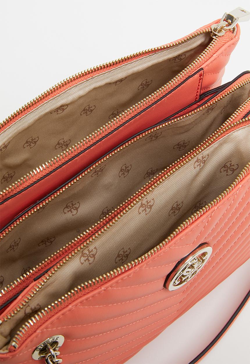 GUESS - Blakely status luxe satchel - coral