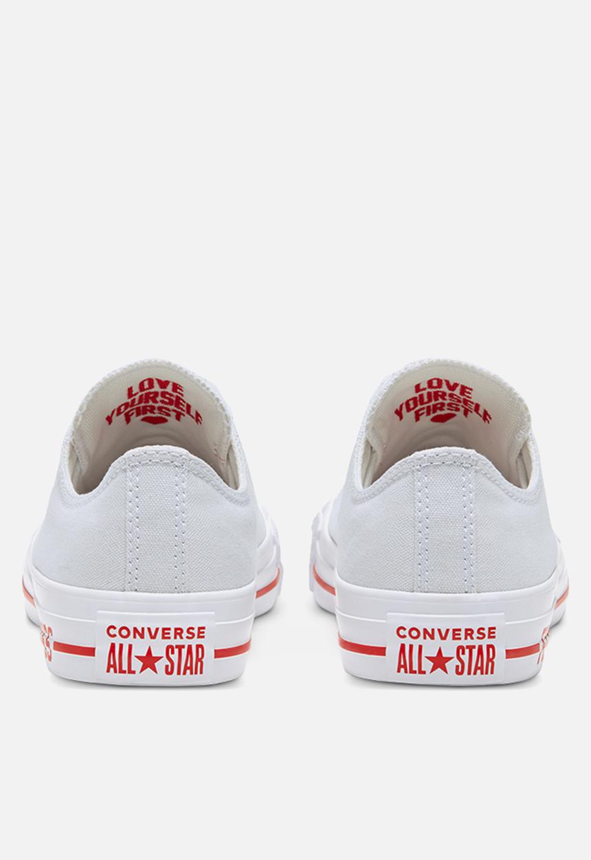 Converse - Chuck taylor all star love canvas - photon dust/university red