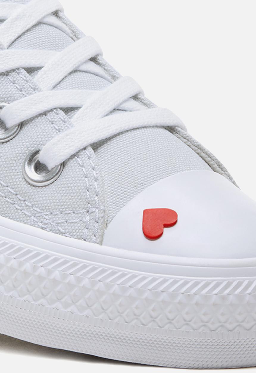 Converse - Chuck taylor all star love canvas - photon dust/university red
