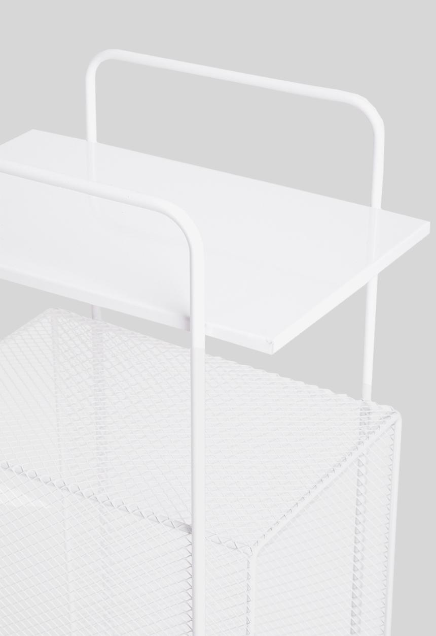 Sixth Floor - Macy mesh side table - white