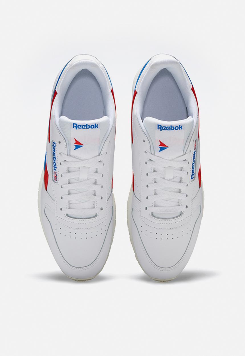 Reebok - Cl lthr - white/instinct red/dynamic blue