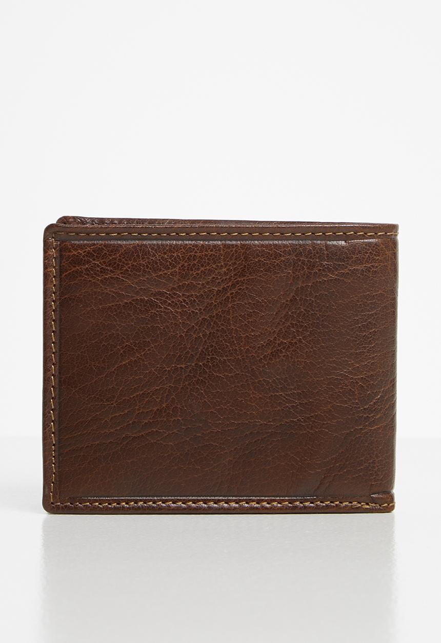 POLO - Hamilton billfold with drivers licence - brown