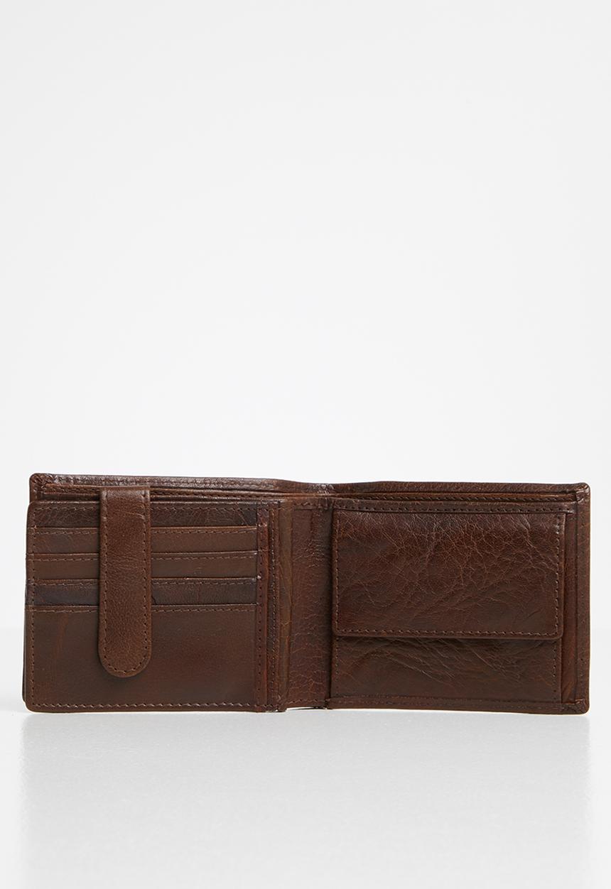 POLO - Hamilton billfold with drivers licence - brown