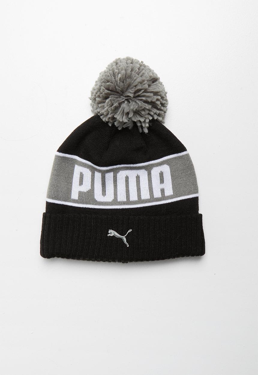 PUMA - Puma pom beanie - black ultra grey
