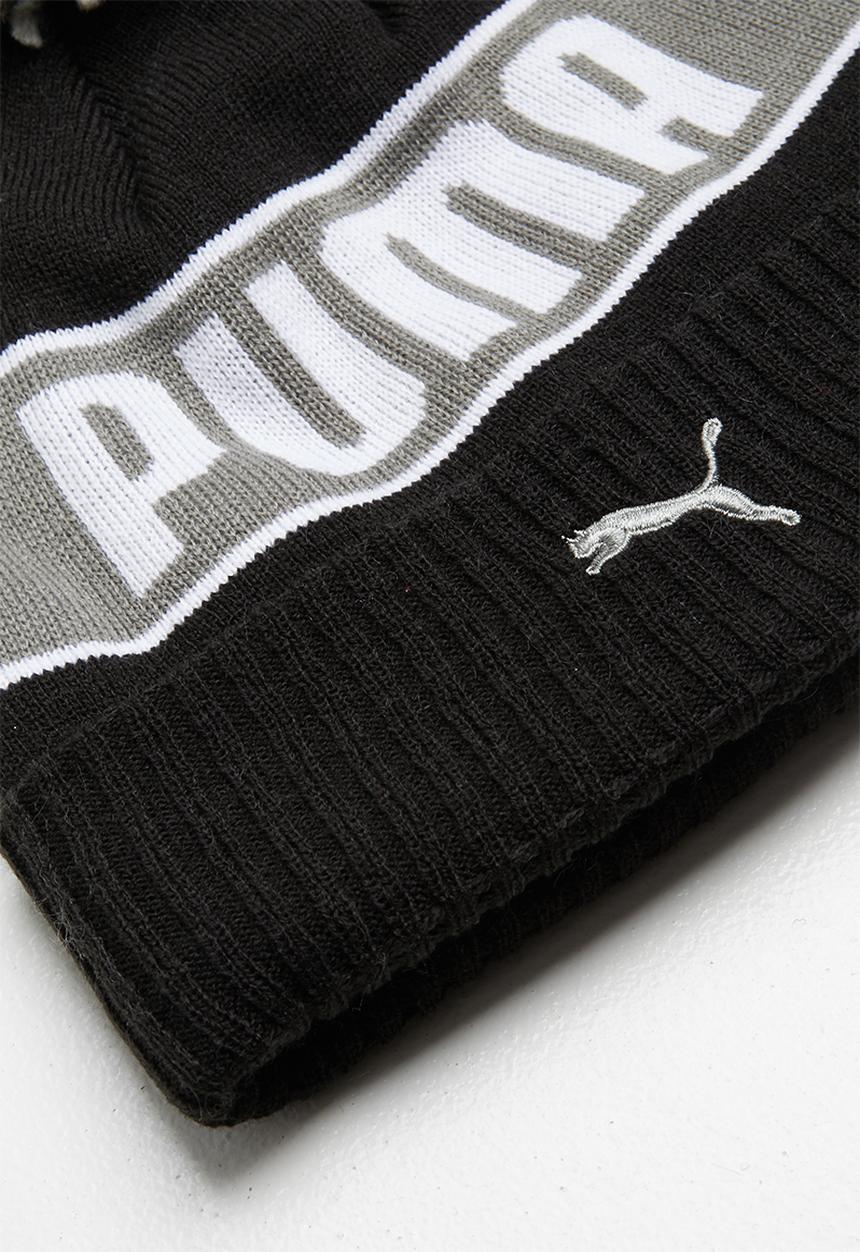 PUMA - Puma pom beanie - black ultra grey