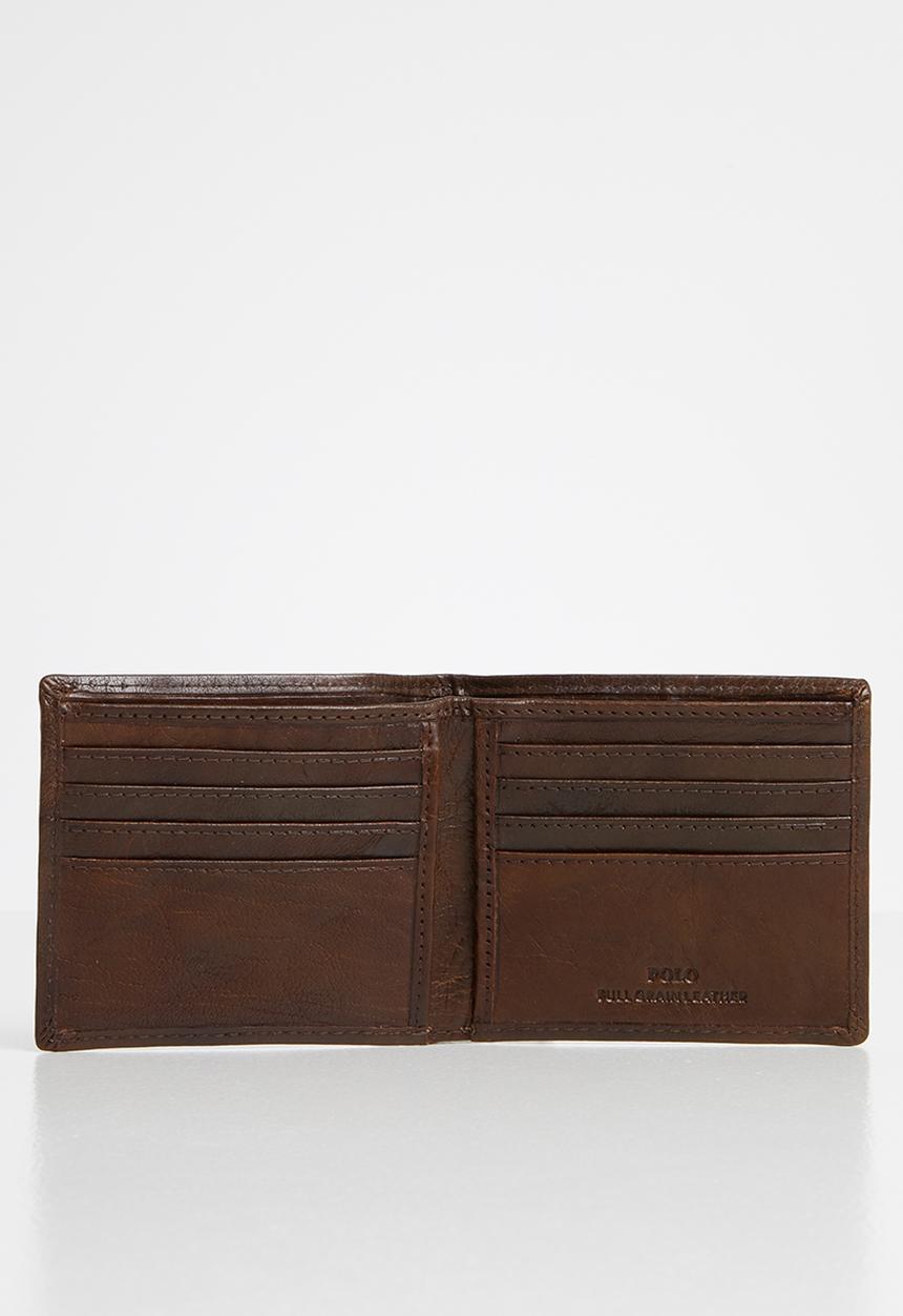 POLO - Hamilton credit card billfold - brown