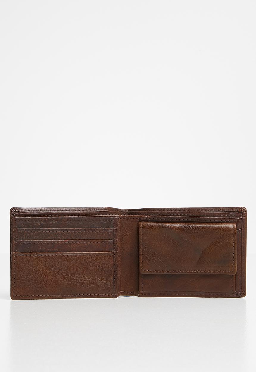 POLO - Hamilton small multi card with coin wallet - brown