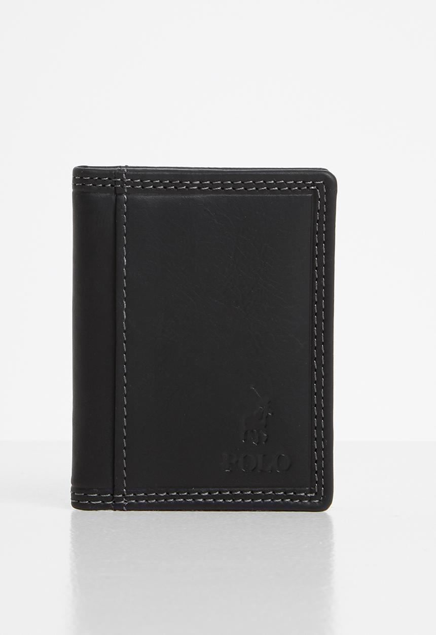 POLO - Tuscany leather credit card holder - black