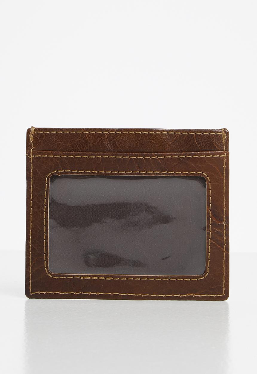 POLO - Hamilton drivers licence card holder - brown