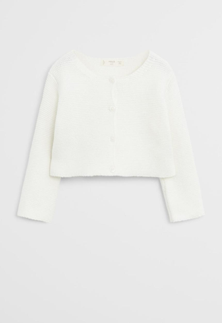 MANGO - Cardigan Demi  - white