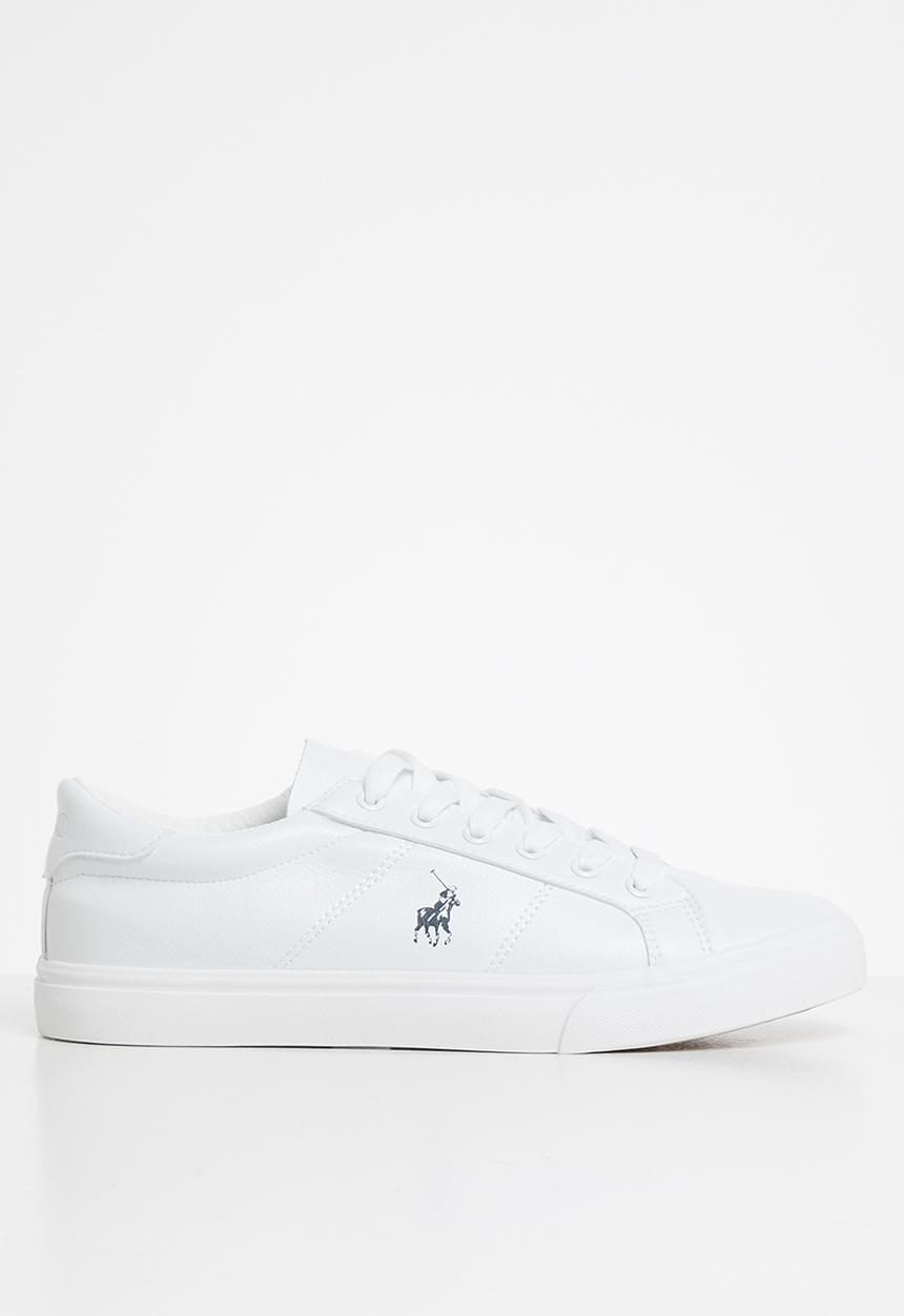 POLO - Oliver plain vamp leather sneaker - white1