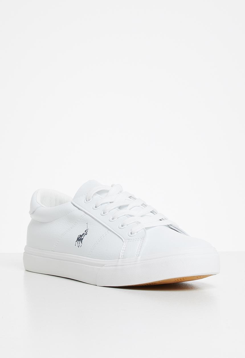 POLO - Oliver plain vamp leather sneaker - white1