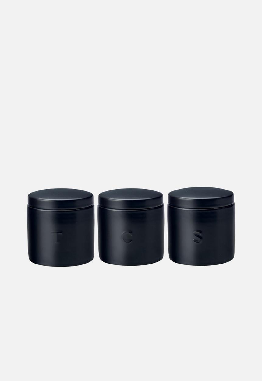Maxwell & Williams - Epic canister set of 3 - black