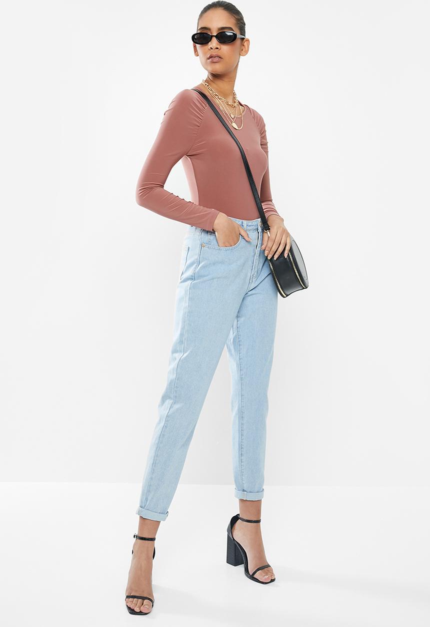 Blake - Round neck bodysuit - pink