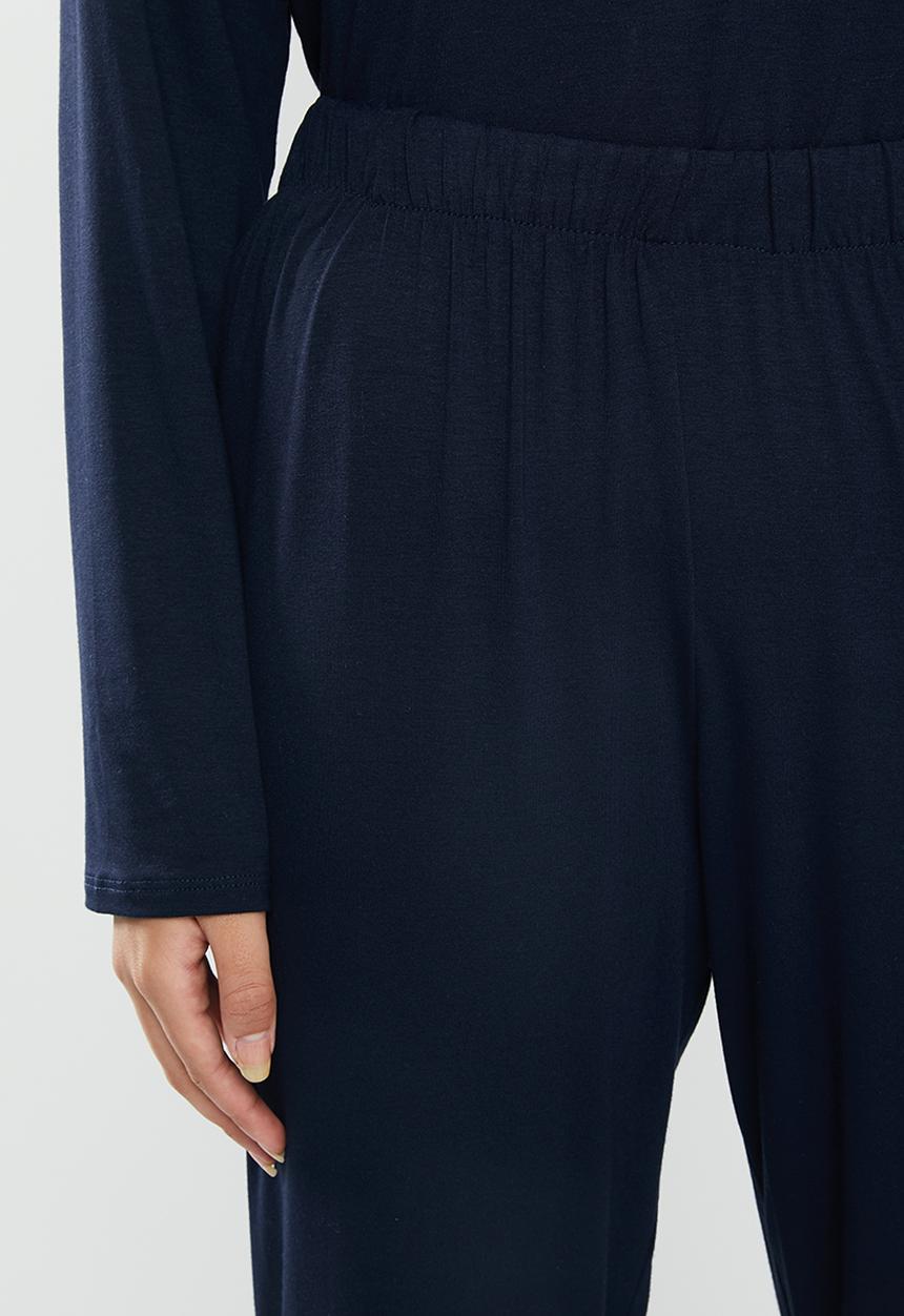 Superbalist - V-neck sleep top & pants set - navy