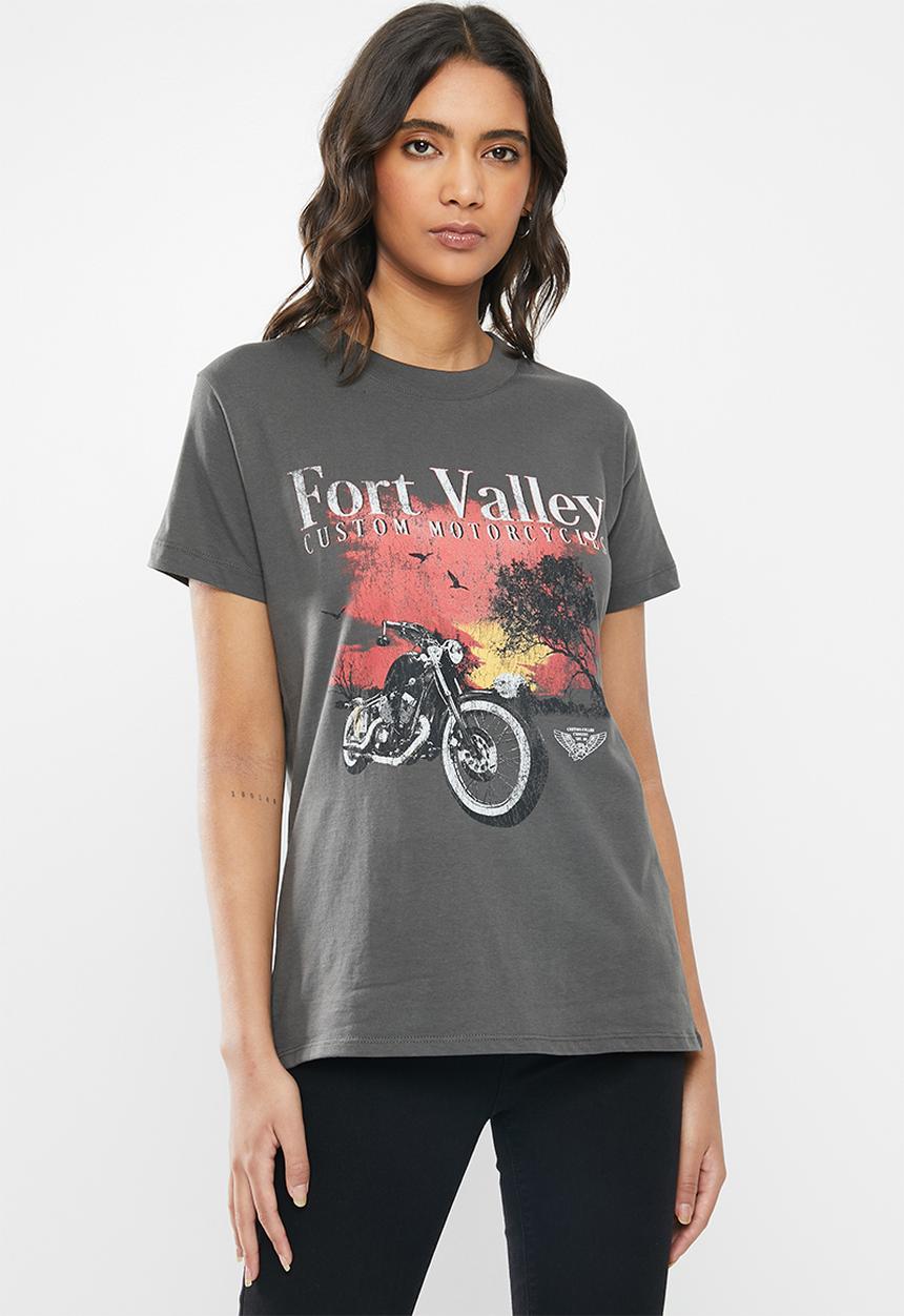 Cotton On - Classic vintage T-hirt fort valley - slate grey