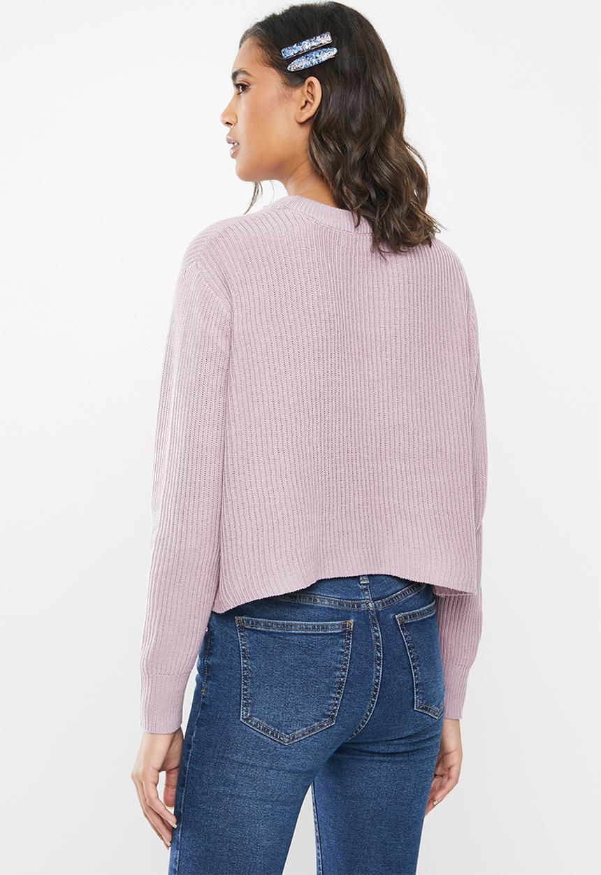 Cotton On - Archy cropped 2 pullover - lilac