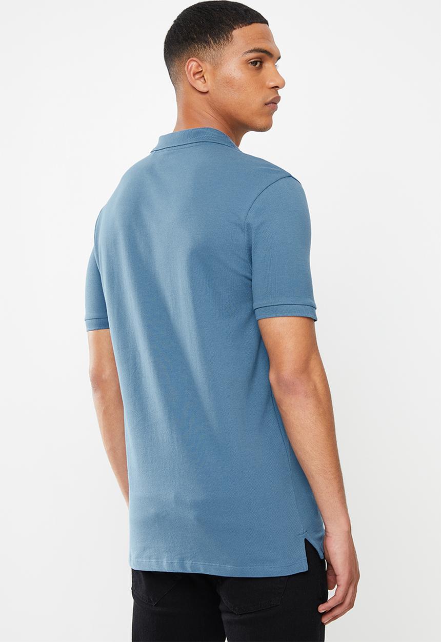 GUESS - Short sleeve fashion polo - blue