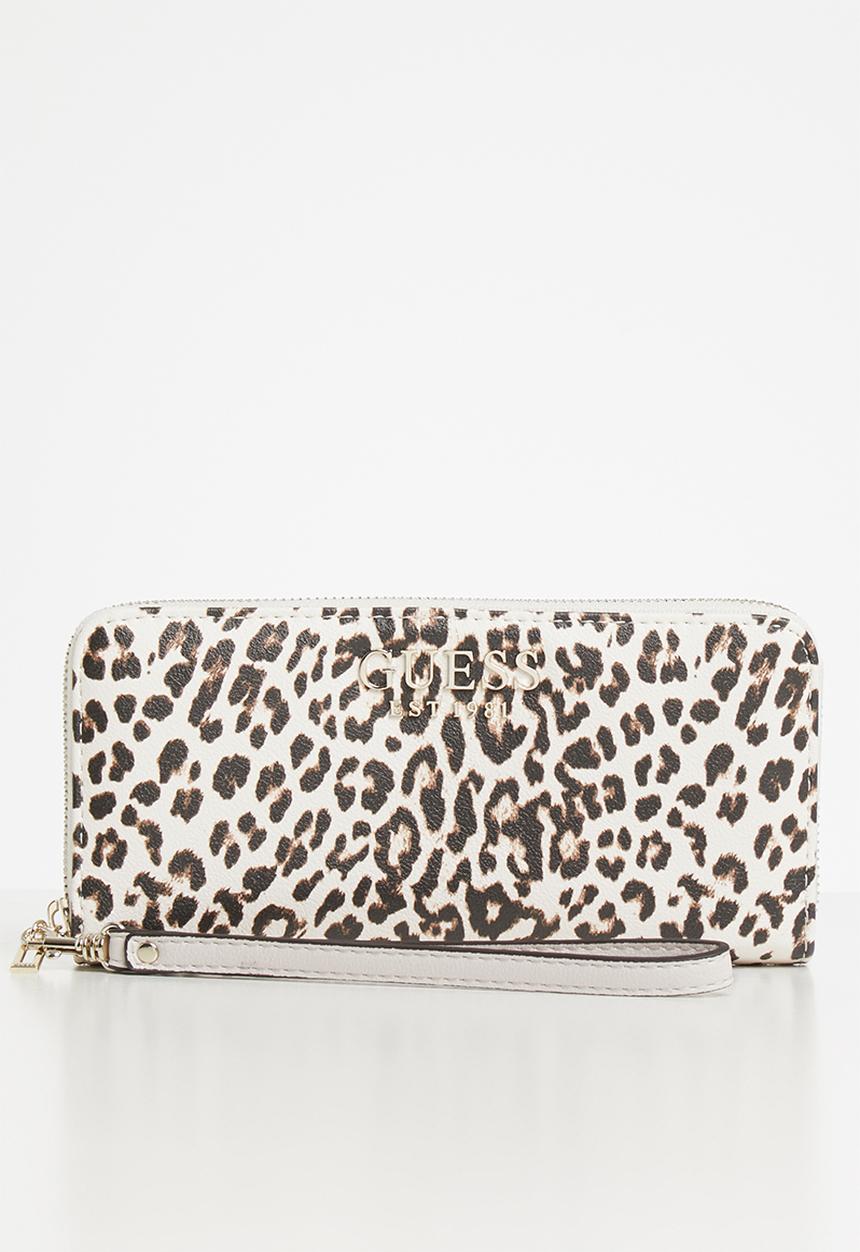 GUESS - Lorenna large zip around - neutral & black