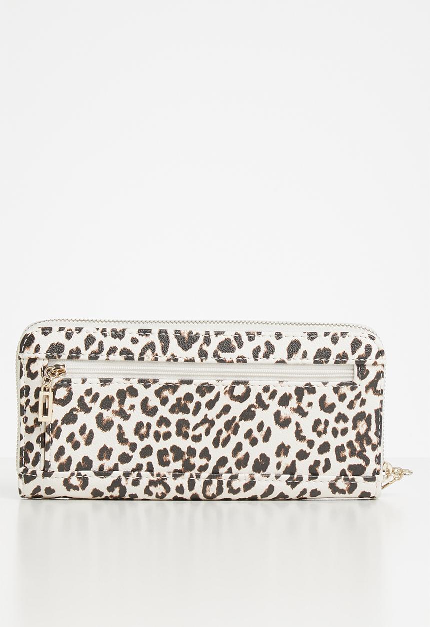 GUESS - Lorenna large zip around - neutral & black