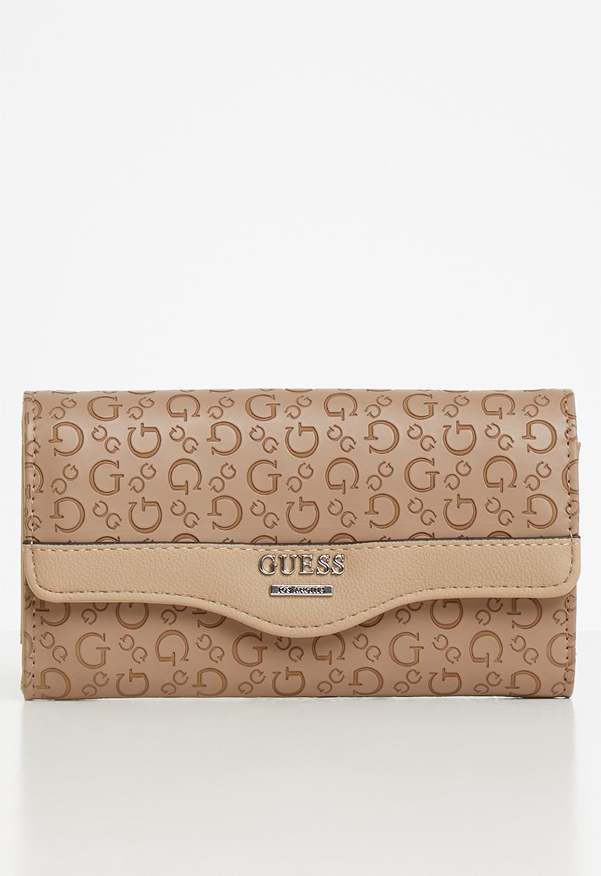 GUESS - Modesto slim clutch - tan