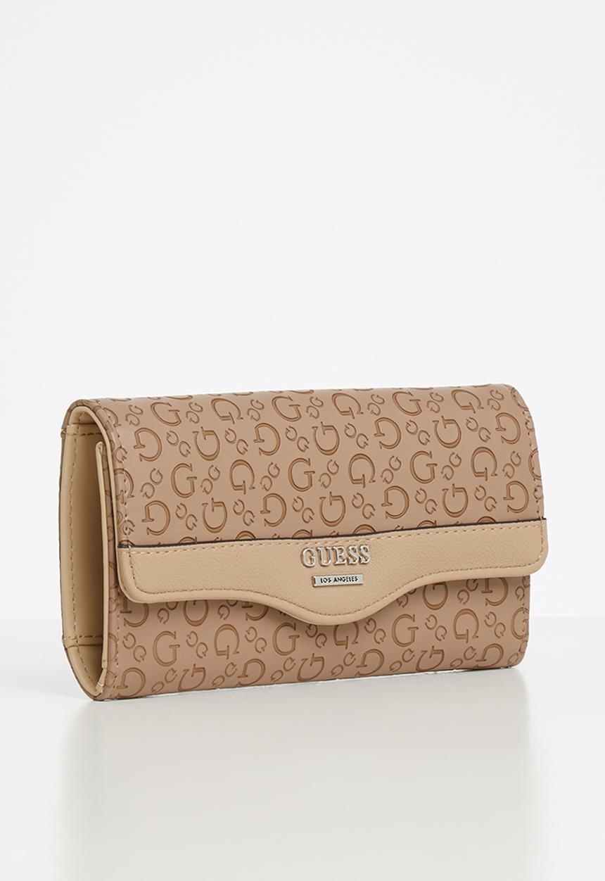 GUESS - Modesto slim clutch - tan