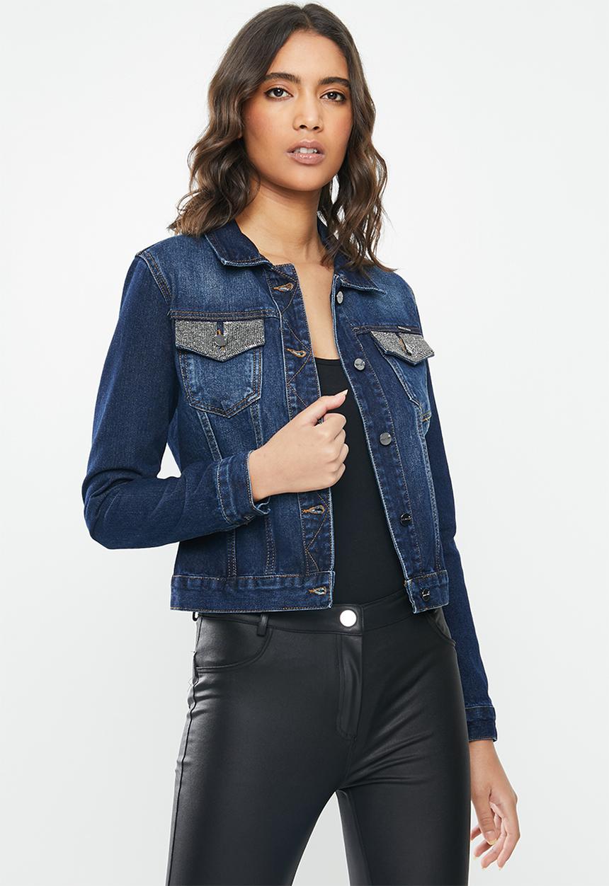 SISSY BOY - 2 Pocket classic denim jacket non stretch - navy 