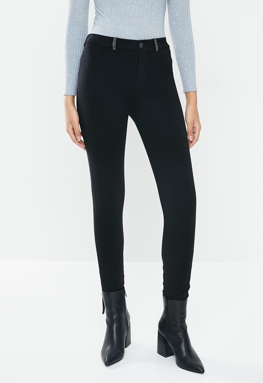 SISSY BOY - Joey axel knit jegging with bling - black