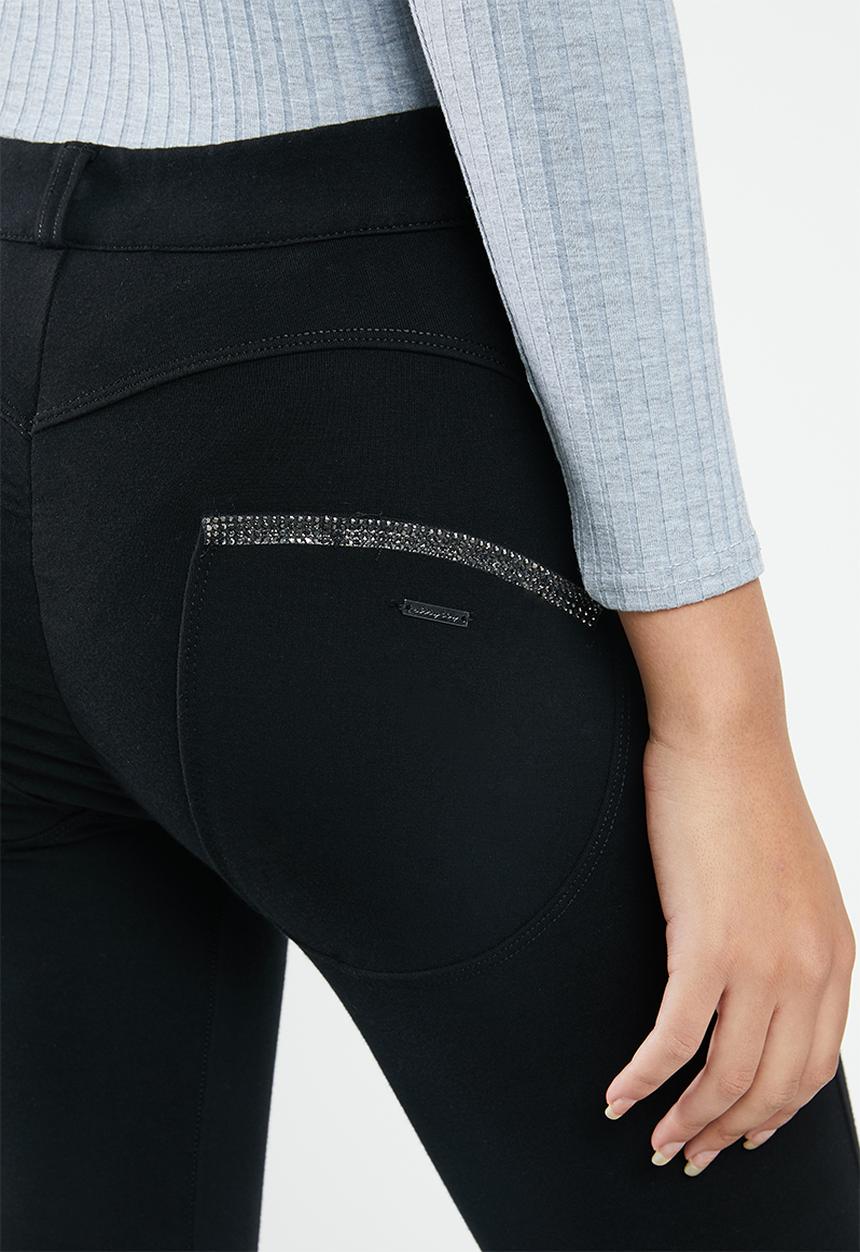 SISSY BOY - Joey axel knit jegging with bling - black