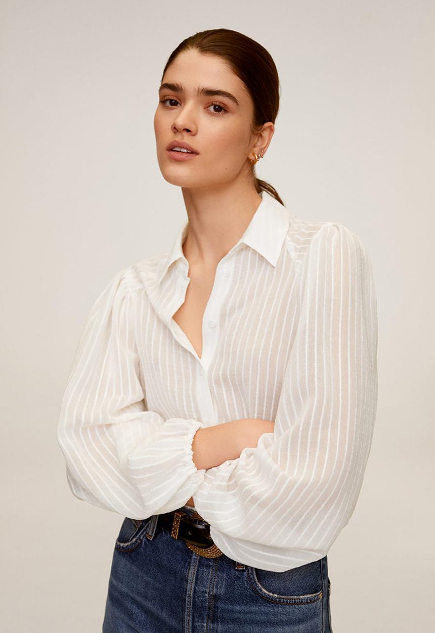 MANGO - Shirt adriana - cream 