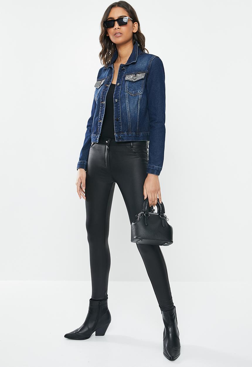 SISSY BOY - 2 Pocket classic denim jacket non stretch - navy 